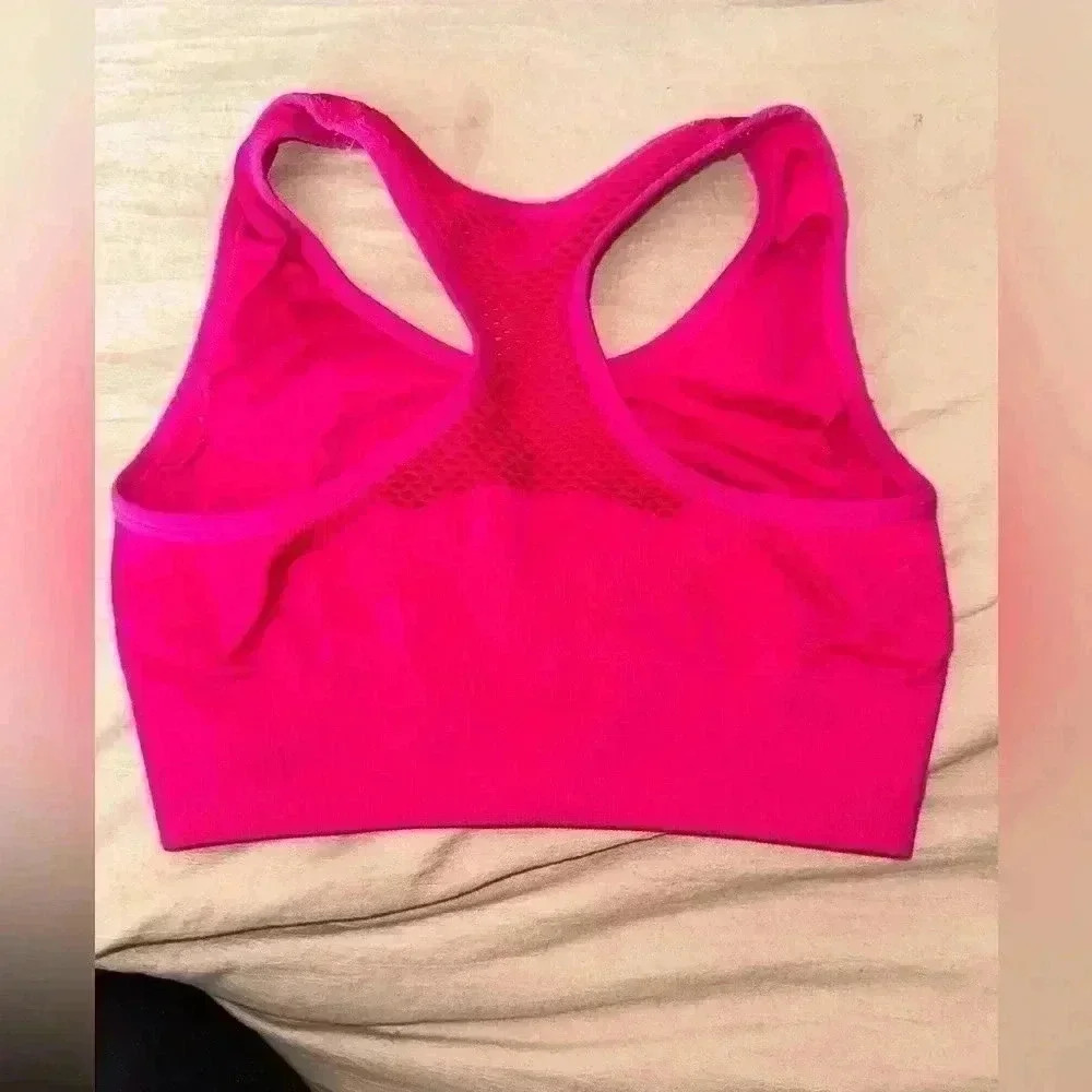 Pink sports bra size Medium
